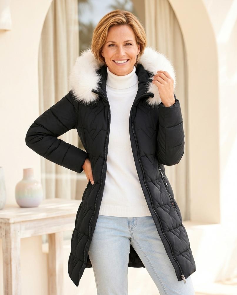 Marvis Mode - Ailul | Gesteppter Gefütterter Mantel Damen