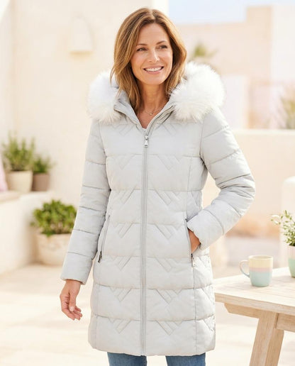 Marvis Mode - Ailul | Gesteppter Gefütterter Mantel Damen