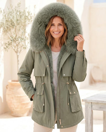 Marvis Mode - Dumus | Gefüttert Pelz Jacke Damen