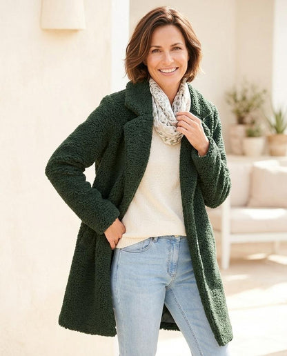 Marvis Mode - Easim | Gefütterter Teddy Mantel Damen