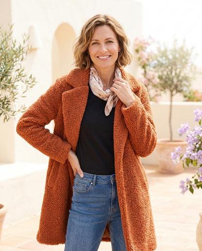 Marvis Mode - Easim | Gefütterter Teddy Mantel Damen