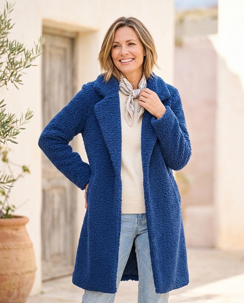 Marvis Mode - Easim | Gefütterter Teddy Mantel Damen