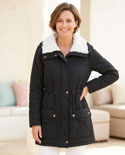 Marvis Mode - Zobil | Gefütterter Taillierbarer Mantel Damen