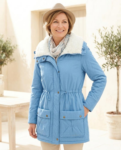 Marvis Mode - Zobil | Gefütterter Taillierbarer Mantel Damen