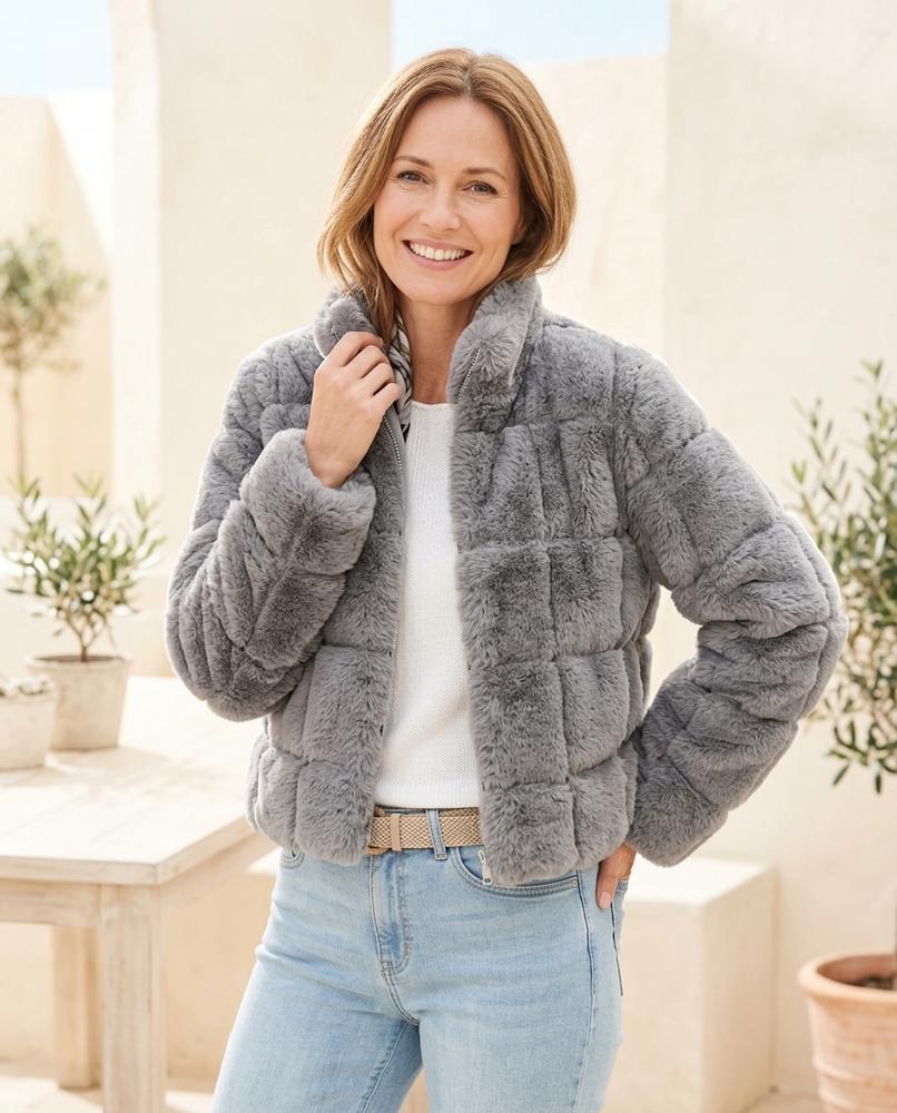 Marvis Mode - Kezok | Gesteppt Hochgeschlossen Jacke Damen