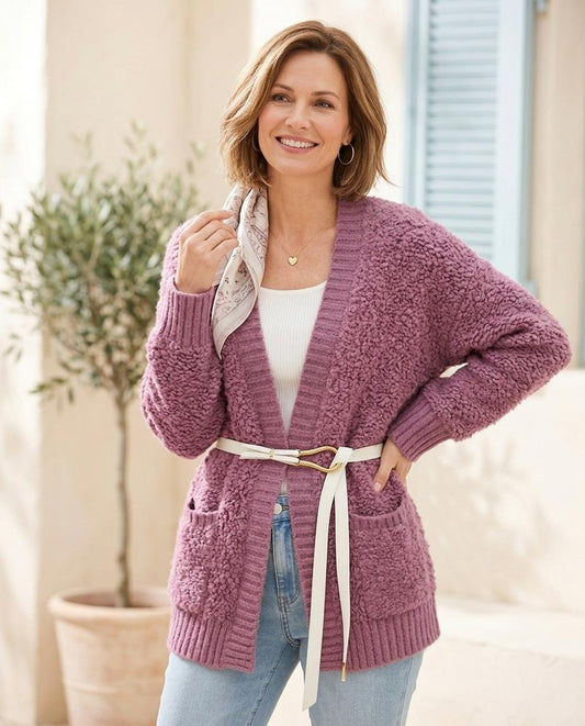 Marvis Mode - Aedon | Strukturiert Verschlusslos Cardigan Damen