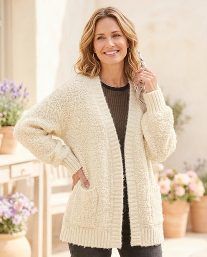 Marvis Mode - Aedon | Strukturiert Verschlusslos Cardigan Damen