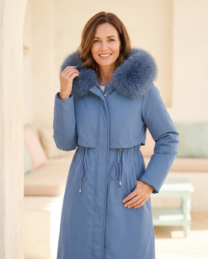 Marvis Mode - Aalet | Gefütterter Kapuzen Mantel Damen