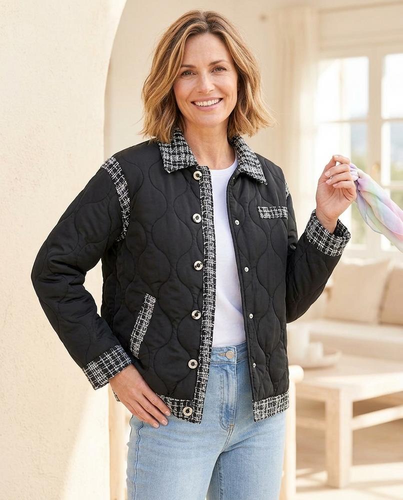 Marvis Mode - Zezel | Gesteppt Strukturiert Jacke Damen