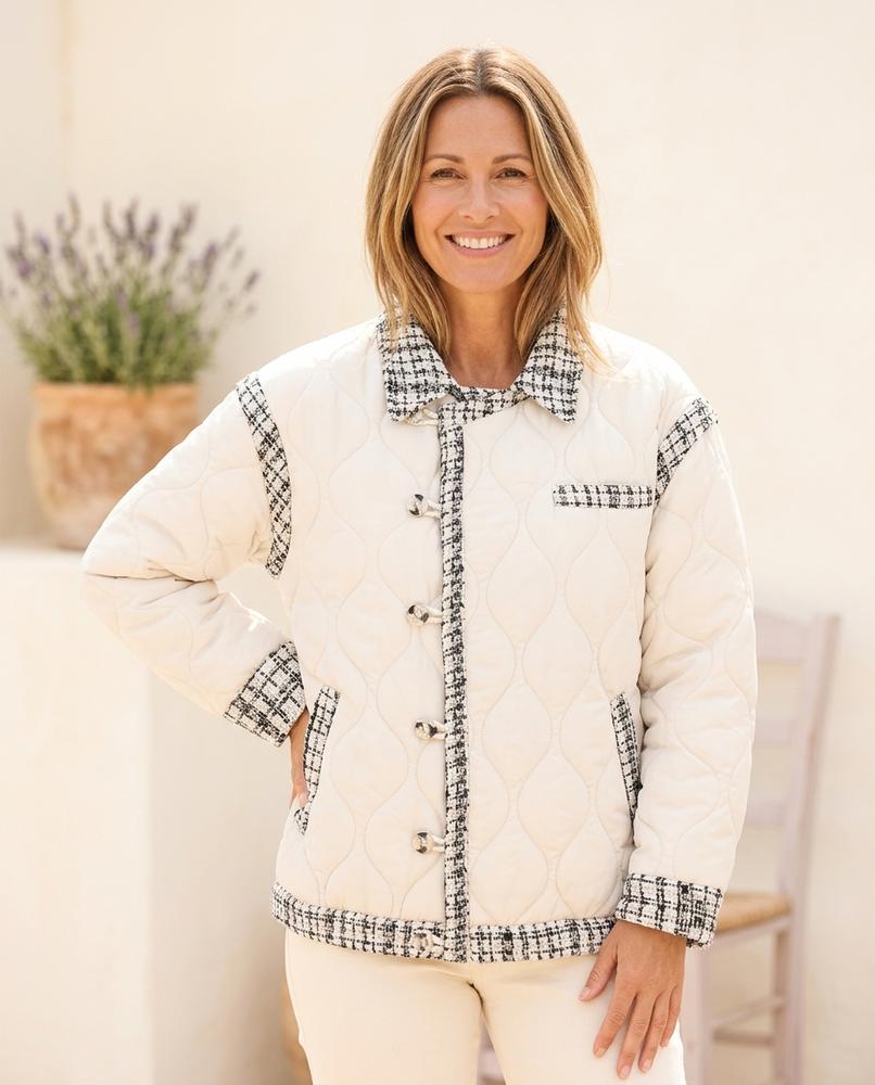 Marvis Mode - Zezel | Gesteppt Strukturiert Jacke Damen