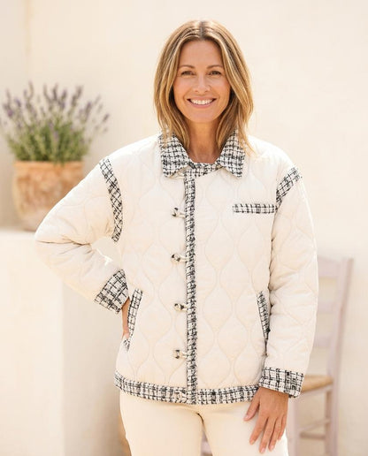Marvis Mode - Zezel | Gesteppt Strukturiert Jacke Damen