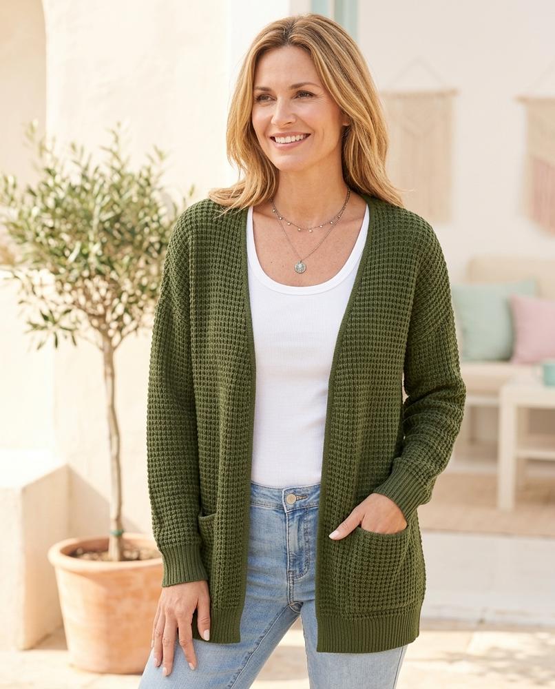 Marvis Mode - Kohit | Strukturiert Verschlusslos Cardigan Damen