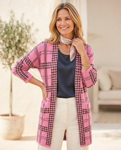 Marvis Mode - Netid | Karierter Offener Cardigan Damen