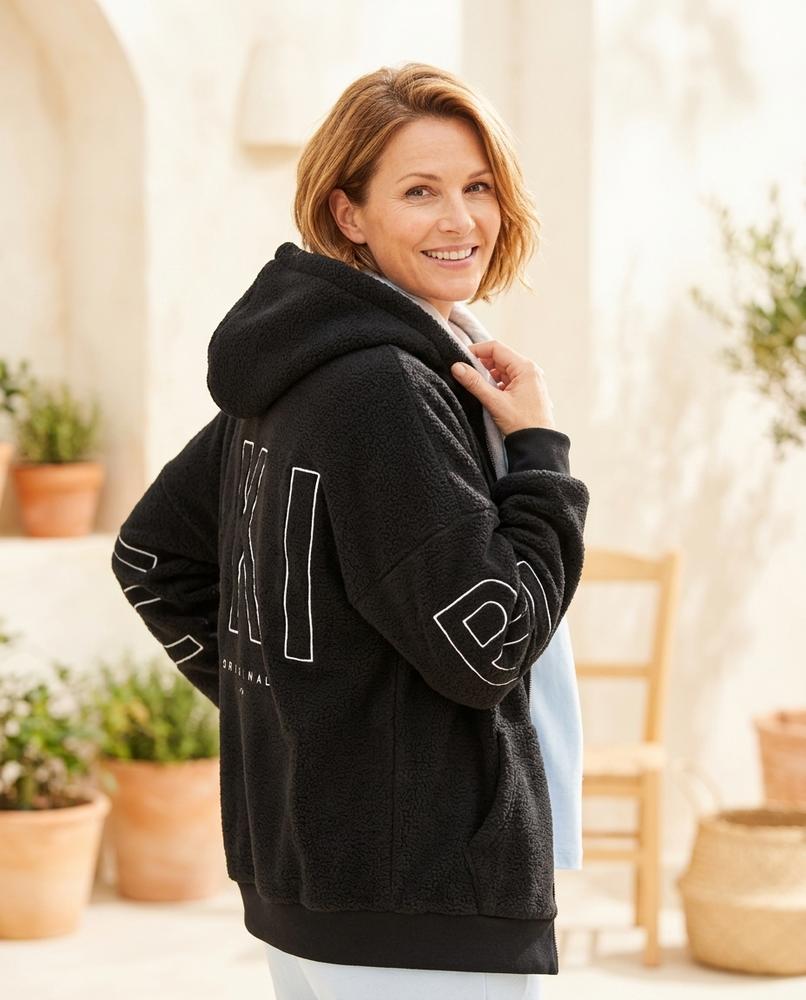 Marvis Mode - Tikot | Strukturiert Bedruckt Hoodie Damen