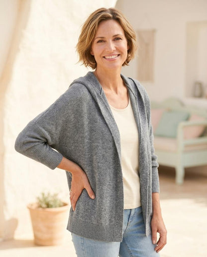 Marvis Mode - Yegik | Strukturierter Offener Cardigan Damen
