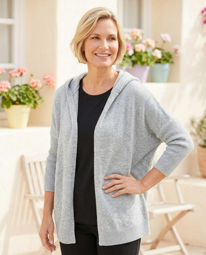 Marvis Mode - Yegik | Strukturierter Offener Cardigan Damen