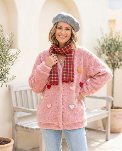 Marvis Mode - Yonid | Lockerer Plüschiger Cardigan Damen