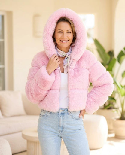 Marvis Mode - Vopul | Pelzige Kurze Jacke Damen