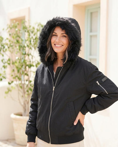 Marvis Mode - Lawen | Gefütterte Fellbesetzte Jacke Damen