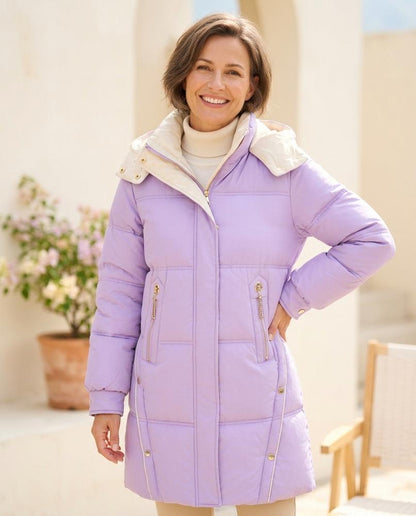 Marvis Mode - Tepal | Gesteppt Gefüttert Mantel Damen