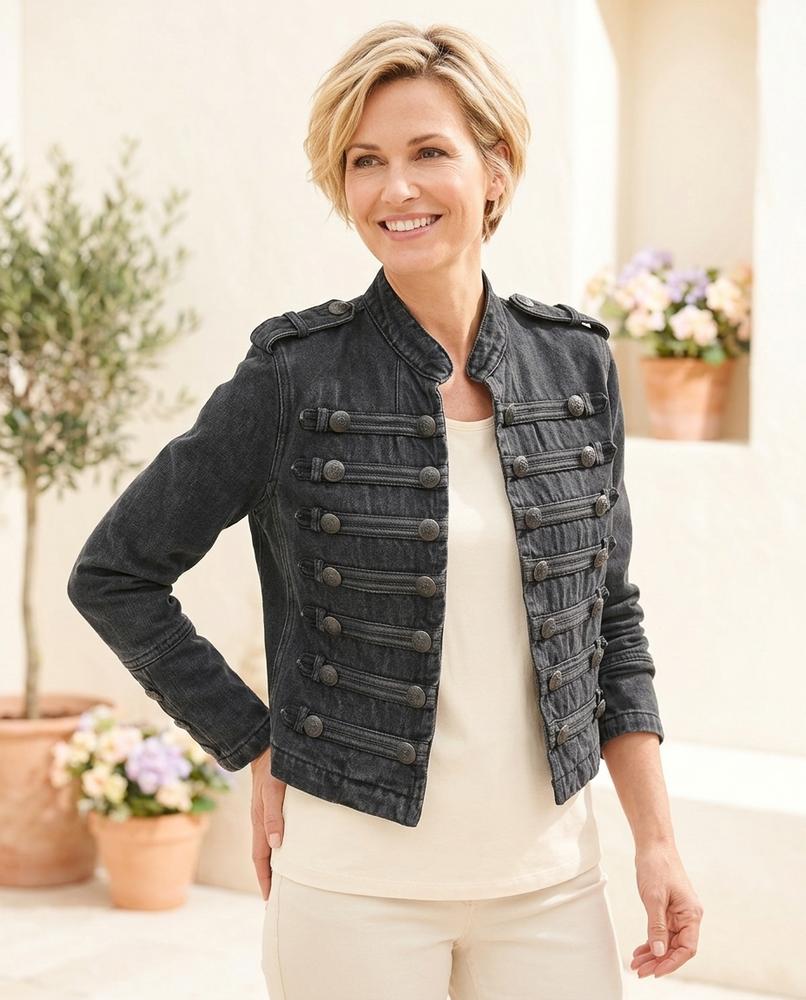Marvis Mode - Newor | Taillierte Verzierte Jacke Damen
