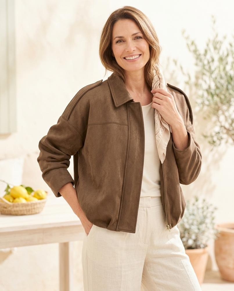 Marvis Mode - Mehil | Veloursartige Blouson-artige Jacke Unisex