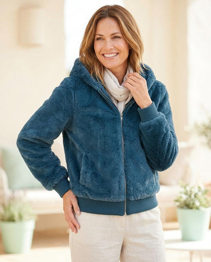 Marvis Mode - Letov | Flauschige Kurze Jacke Damen