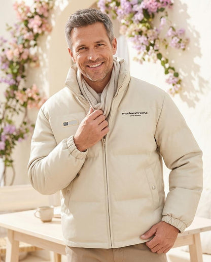 Marvis Mode - Yepav | Wattierte Hochschließende Lederjacke Unisex
